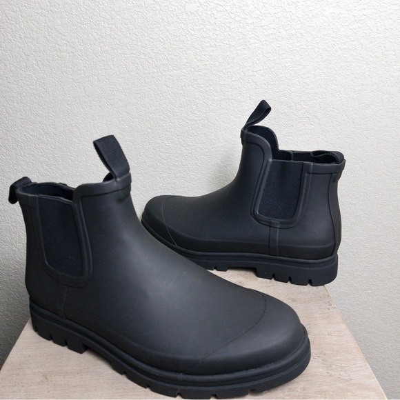 NEW Everlane The Rain Boot 11 Black Ankle Slip Resistant Comfort Rubber Lug Sole - Picture 7 of 15